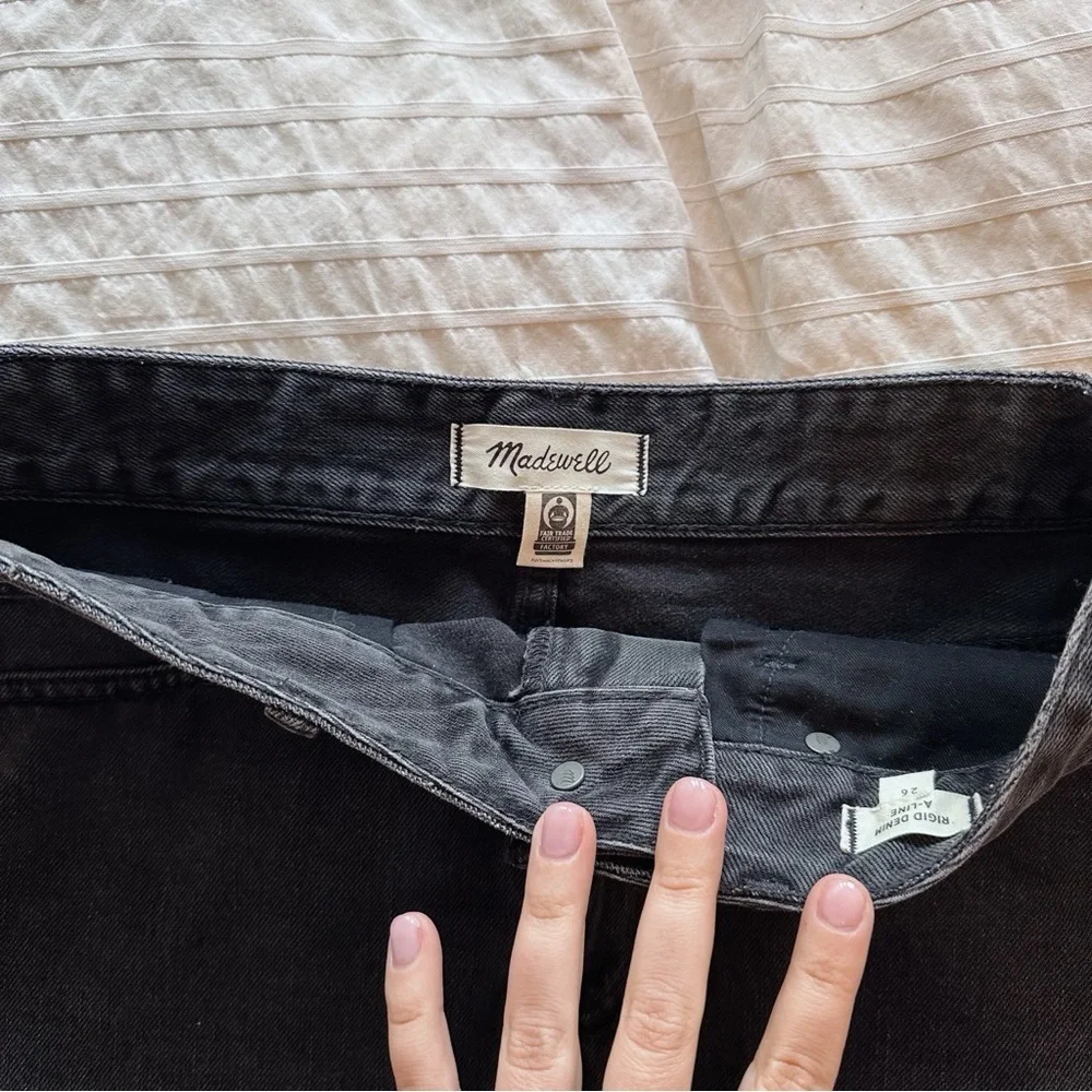Madewell Rigid Denim A-Line Skirt